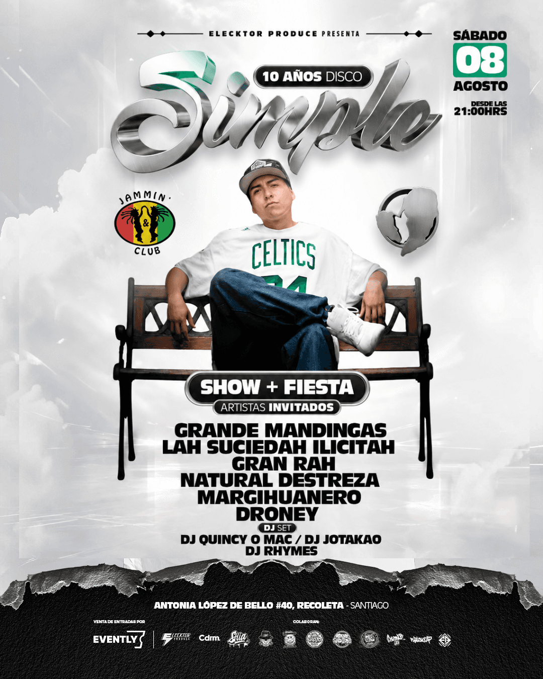 SANTIAGO | GRAFY 10 AÑOS DISCO SIMPLE image}